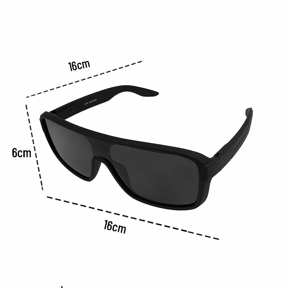 1pza Lentes estilo aviador en color negro mate 3127co-1f