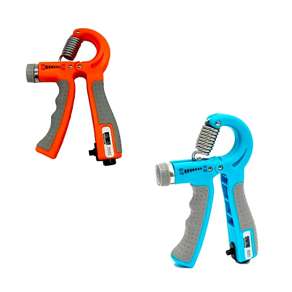 Pinza mancuerna ajustable de 10 kg hasta 60 kg para el fortalecimiento de la mano, variedad de colores / hand grip / 447-2