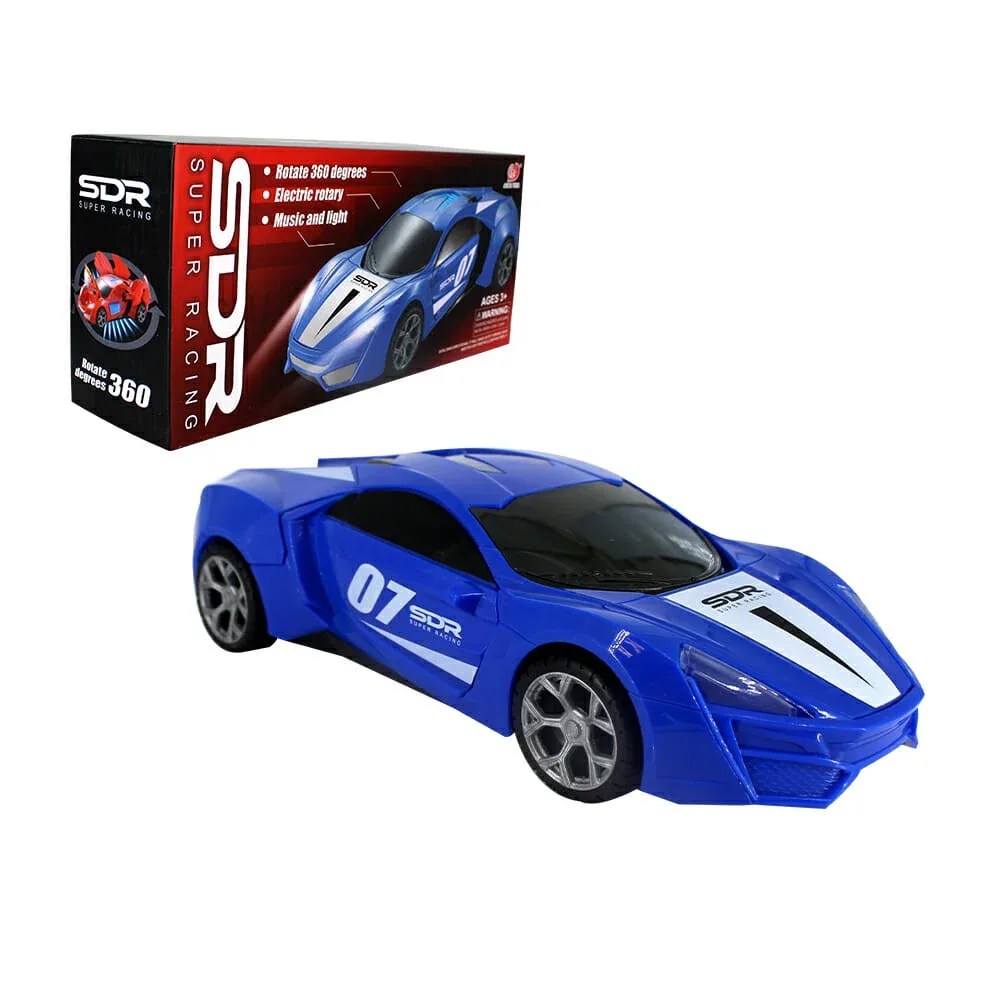 Carro deportivo convertible abre puetas con sonido, música y esfera de luz led / 8811-22