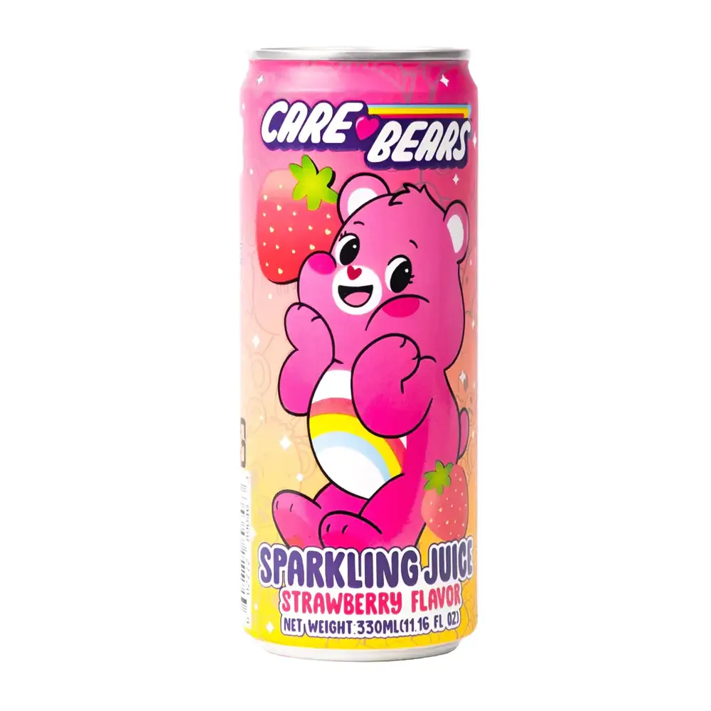 1pza bebida carbonatada 330ml con temática de ositos cariñositos, sabor fresa / 896463