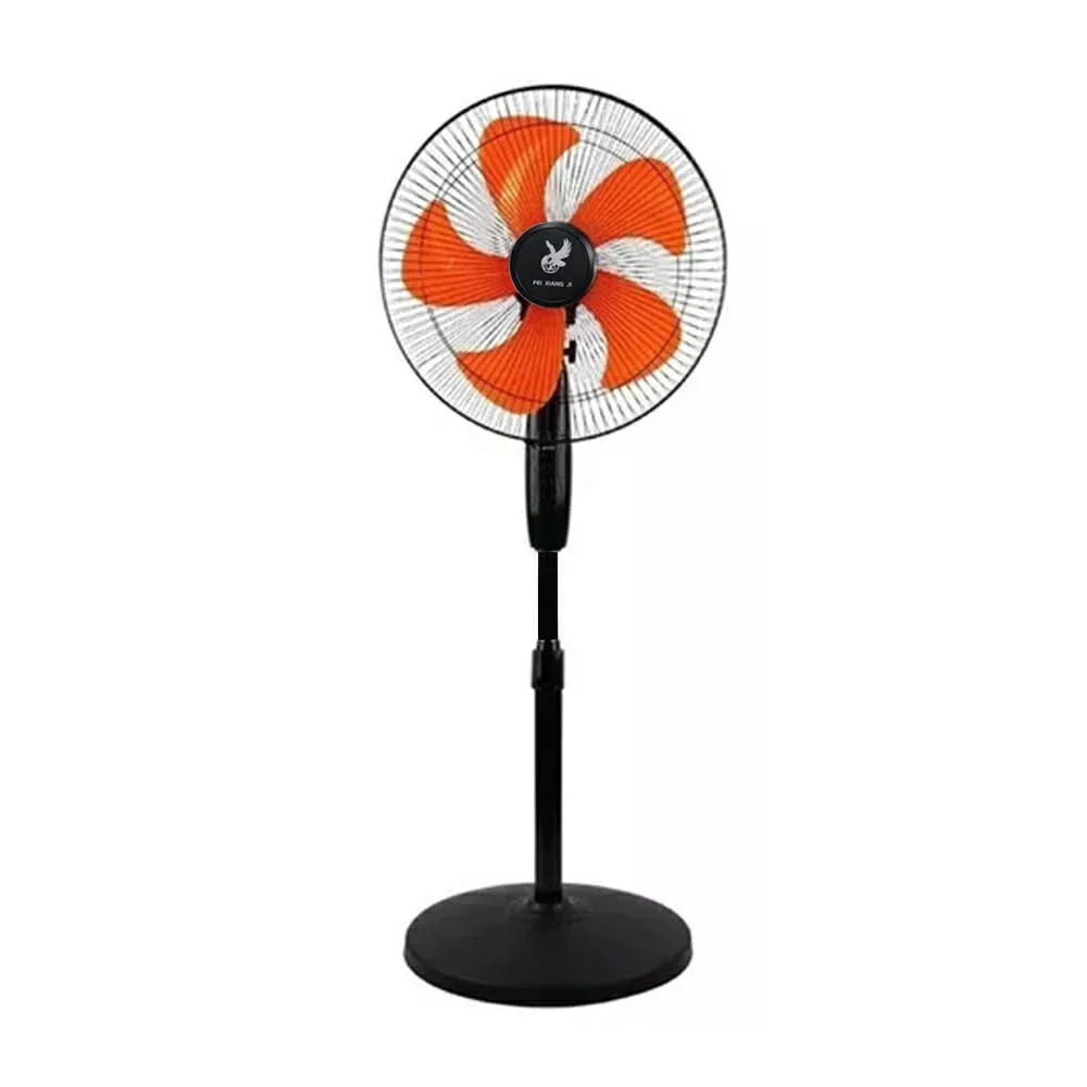 Ventilador redondo de pedestal 16 pulgadas con 5 aspas de plástico / bh0302004 / fei xiang ji