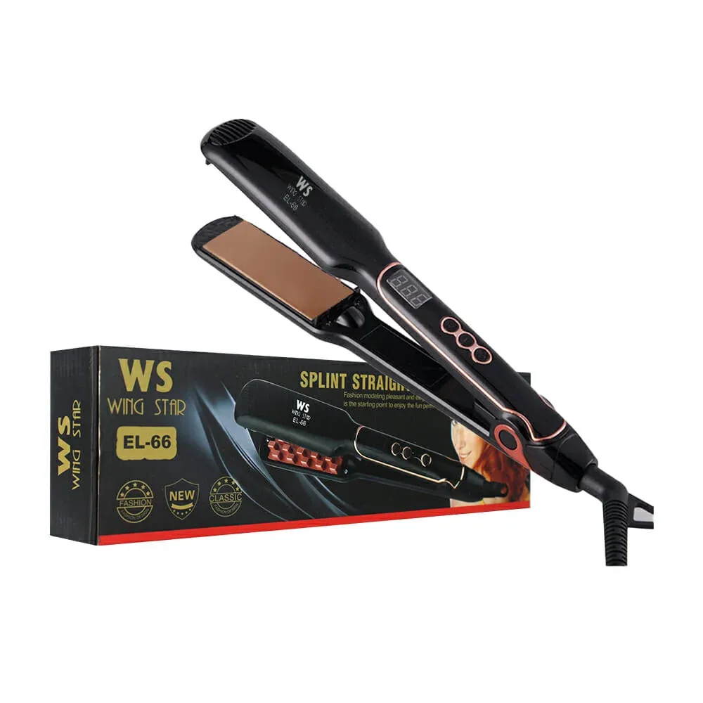 Plancha alaciadora para cabello wing star con control de temperatura / el-66