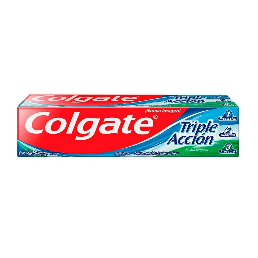 Pasta dental colgate triple acción, 100ml / 00343 / 22222m