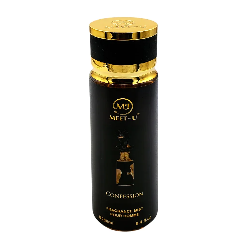 Perfume - body mist meet u confession con fragancia para hombre, 250ml / mu25020