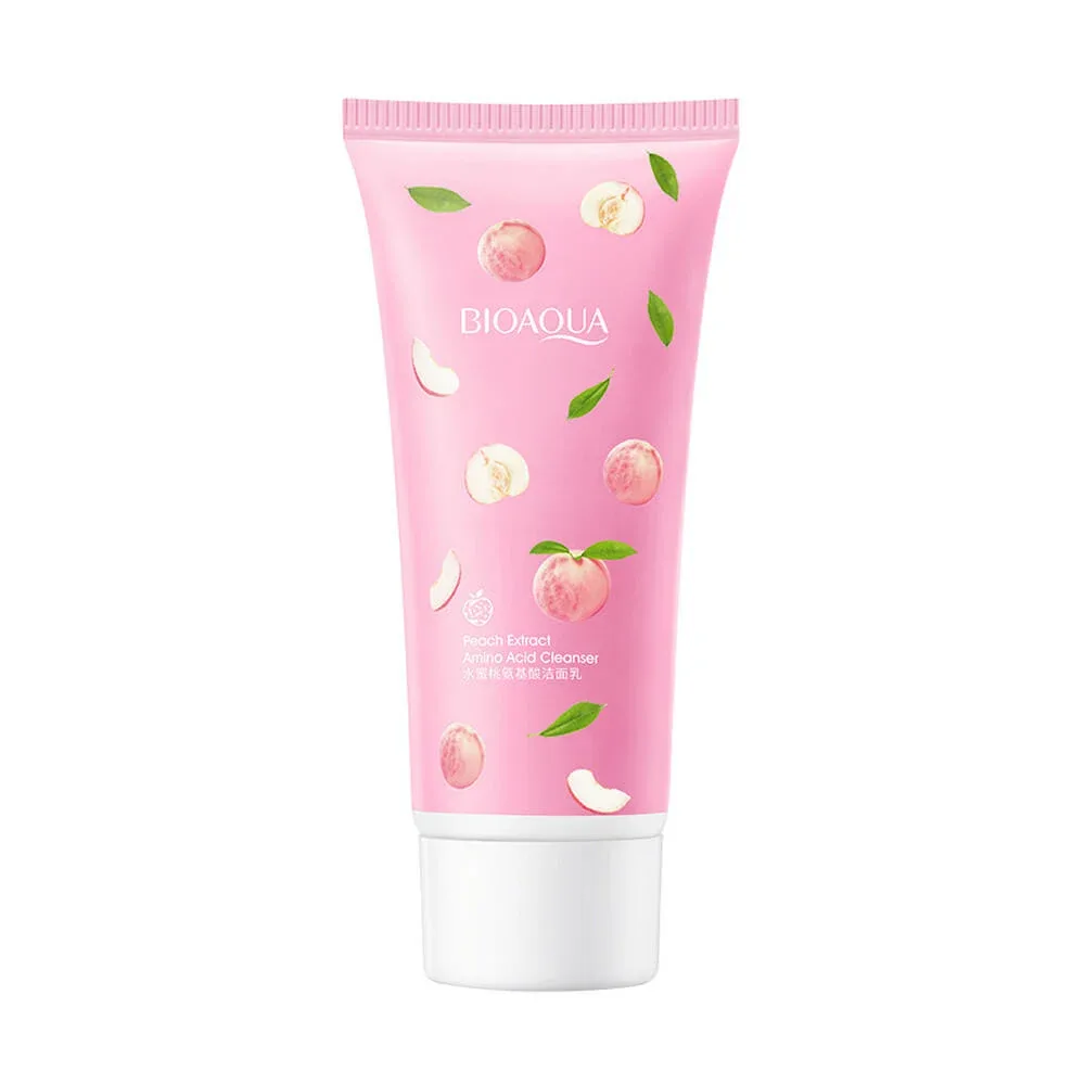 Crema limpiador bioaqua con aminoácidos y extracto de durazno, 100g / bqy72653