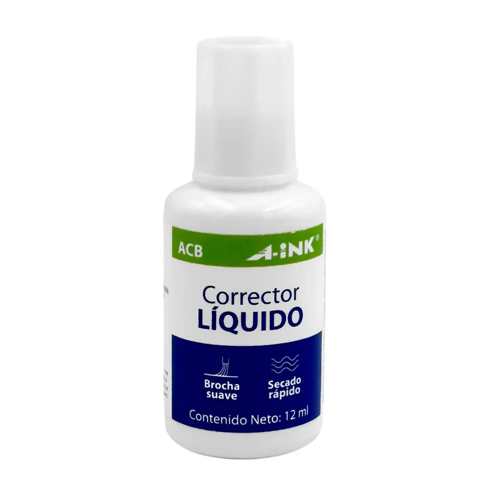 1pza corrector líquido con brocha, 12ml / acb-12