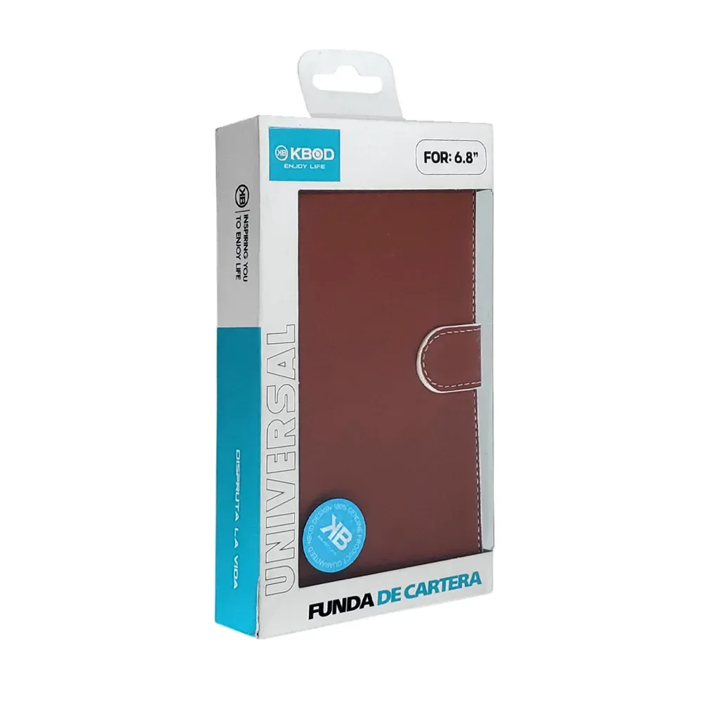 Funda cartera universal piel sintética para teléfonos de 6.8in / 080249