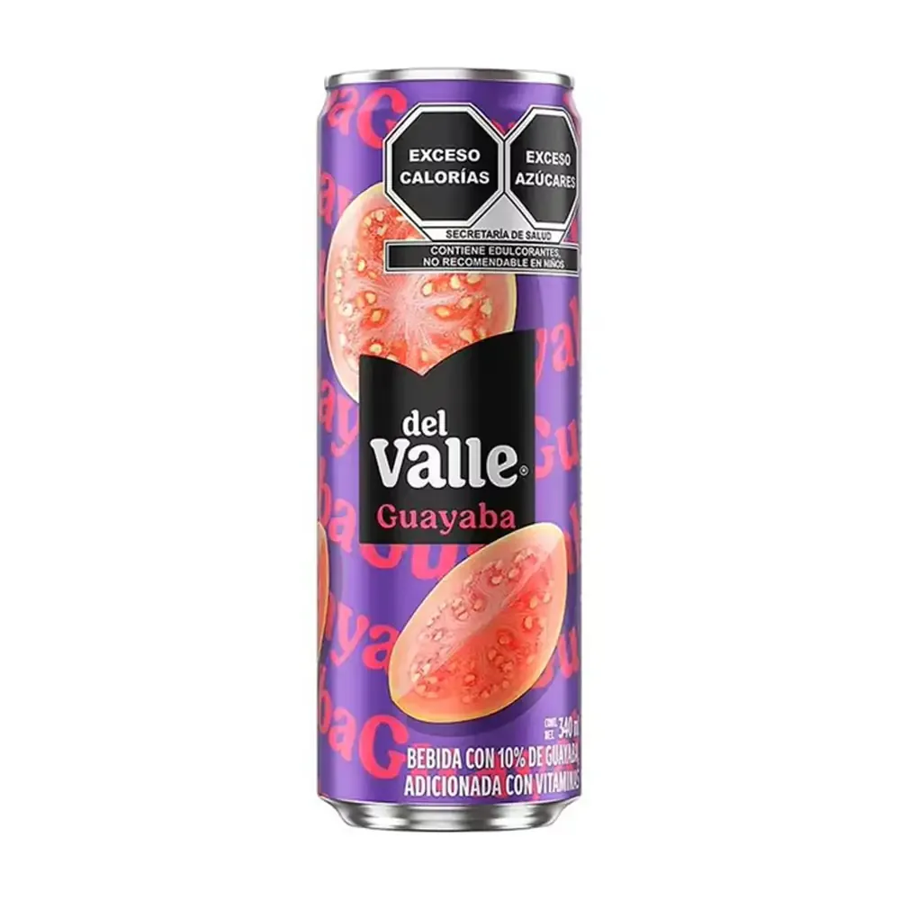 Jugo en lata del valle sabor guayaba 340 ml / 389186