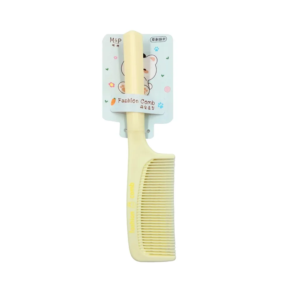 1pza Peine de plástico con frase grabada fashion comb para cabello, variedad de colores / m&p / 330