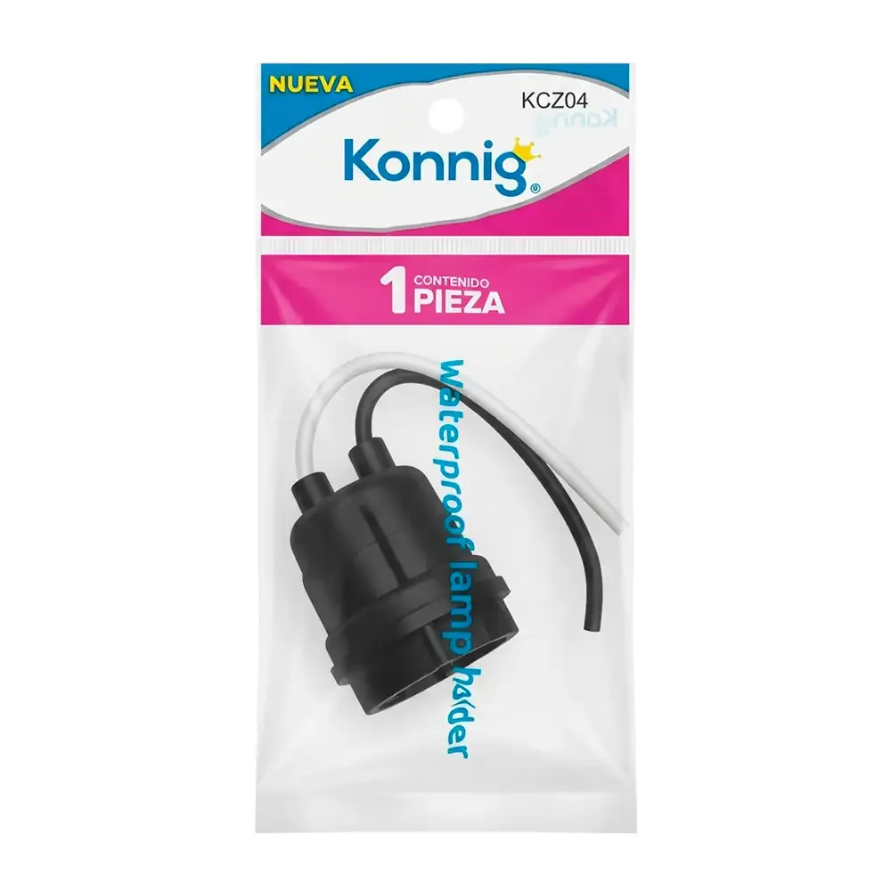 Adaptador - socket impermeable para lámparas con conexión a tierra / kcz04