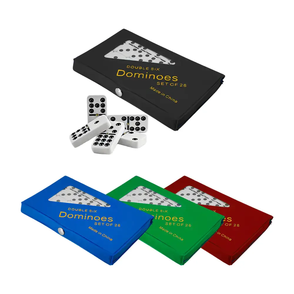 Estuche con domino double six de 28 piezas / set of 28 7 double six / ms1080
