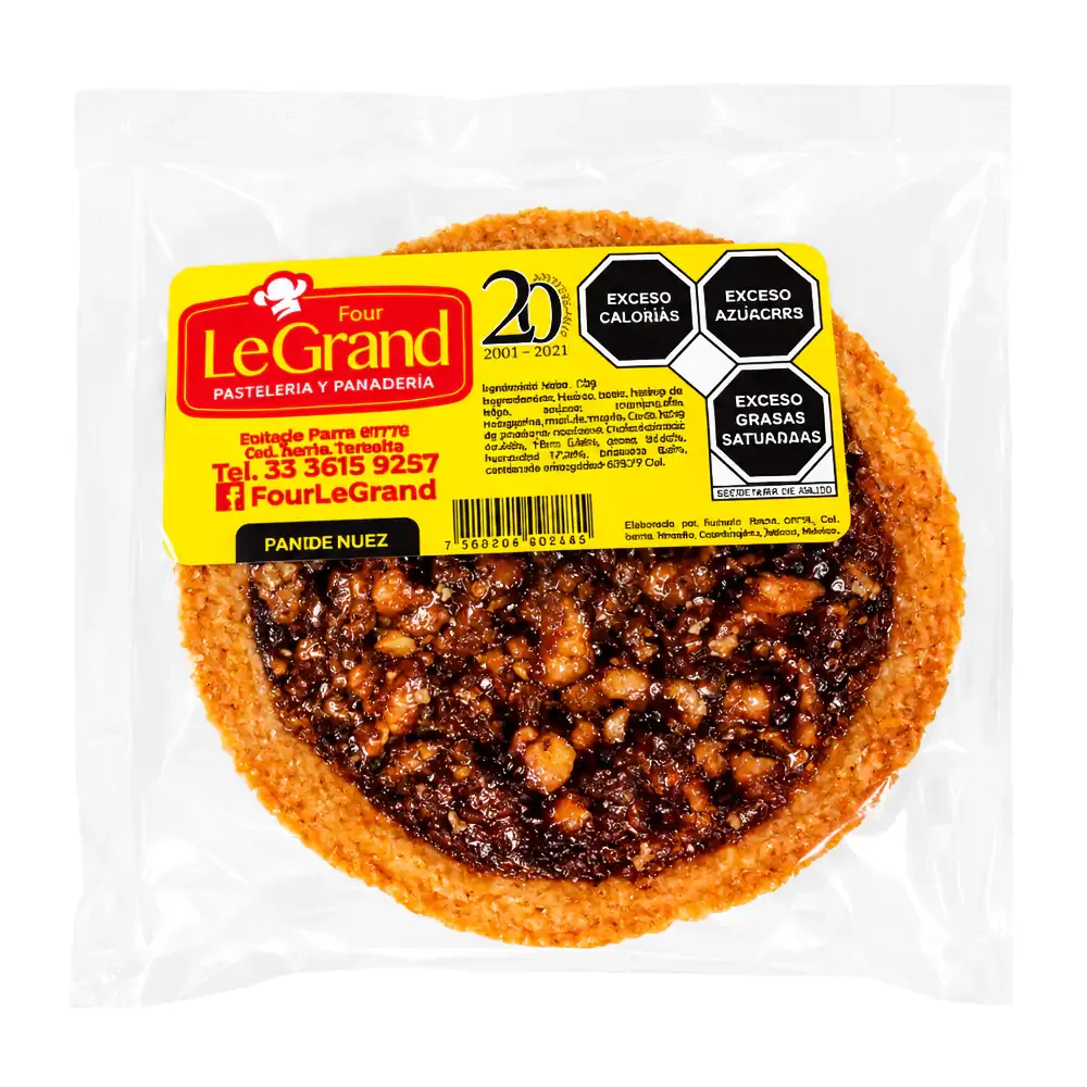 1pza mini pay con nueces legrand, pay con horneado casero / 428065