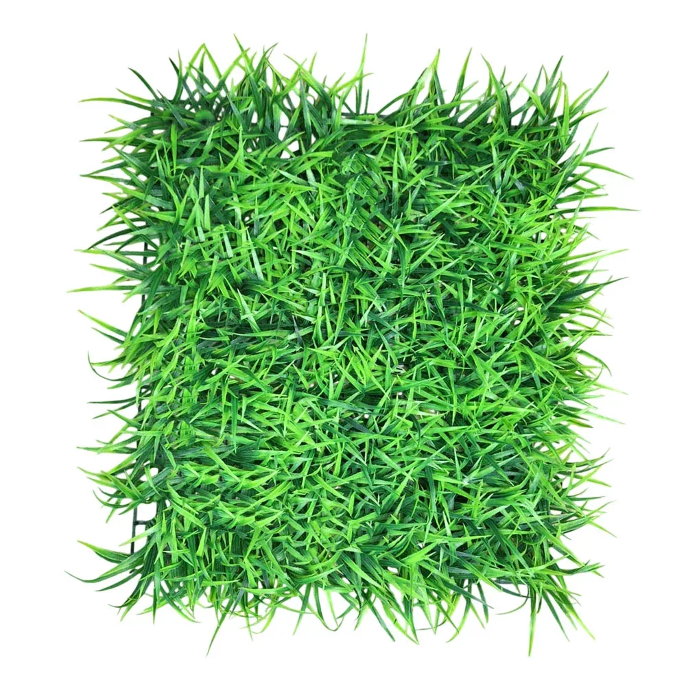1pz Follaje artificial para decoración en color verde pasto, 35x40cm