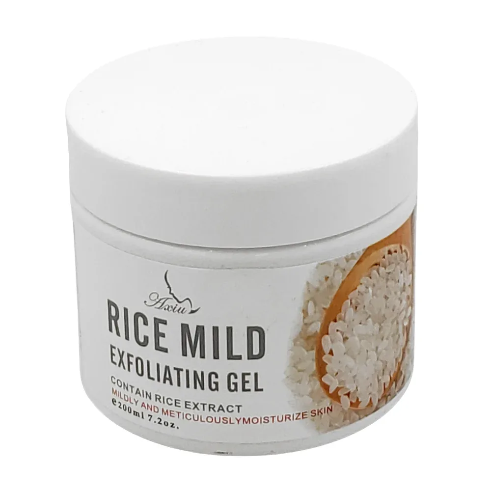Exfoliante en gel con extracto de arroz, hidrata y suaviza la piel, 200 ml