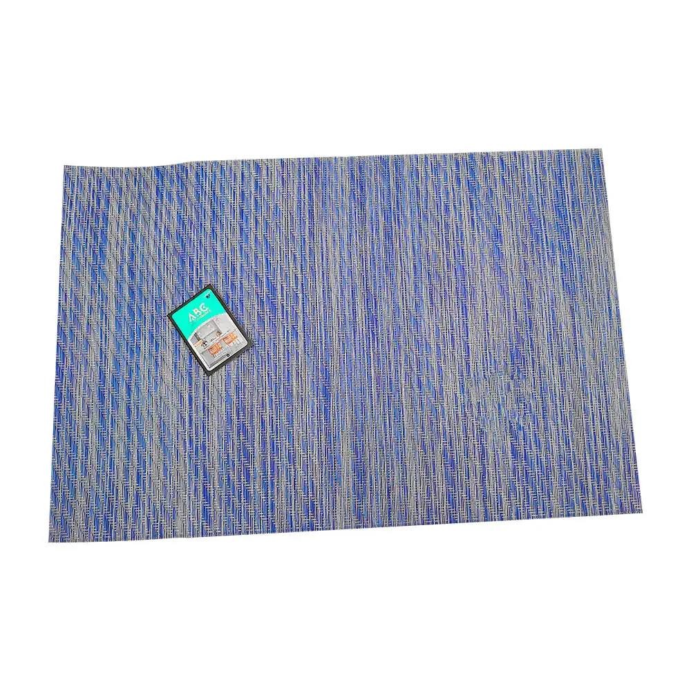 1pz mantel individual para mesa con diseño tejido en color azul, 30x45cm / 422419