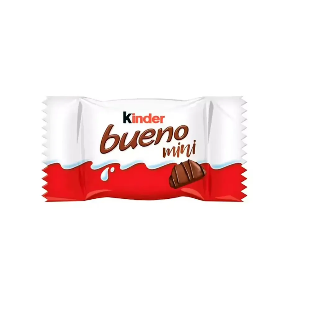 1pza Chocolate mini Kinder Bueno con relleno sabor avellana