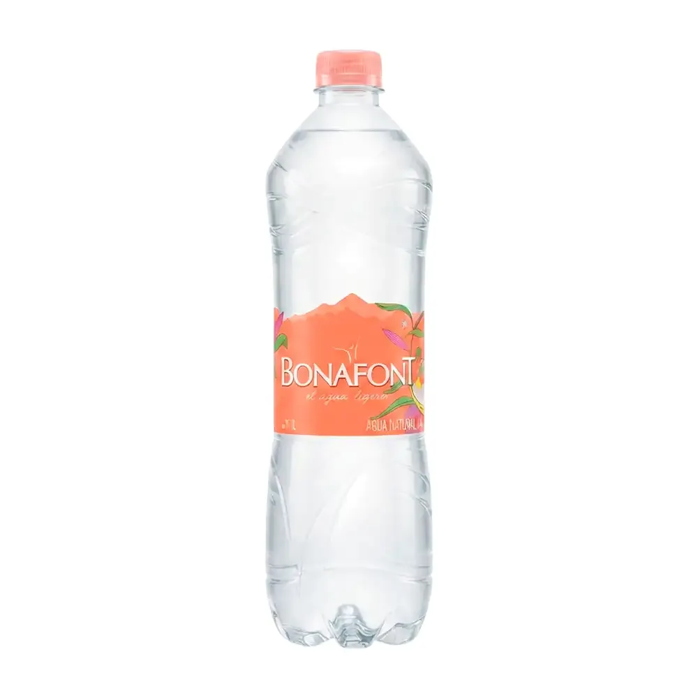 1pz botella de agua purificada bonafont, 1litro / 100422