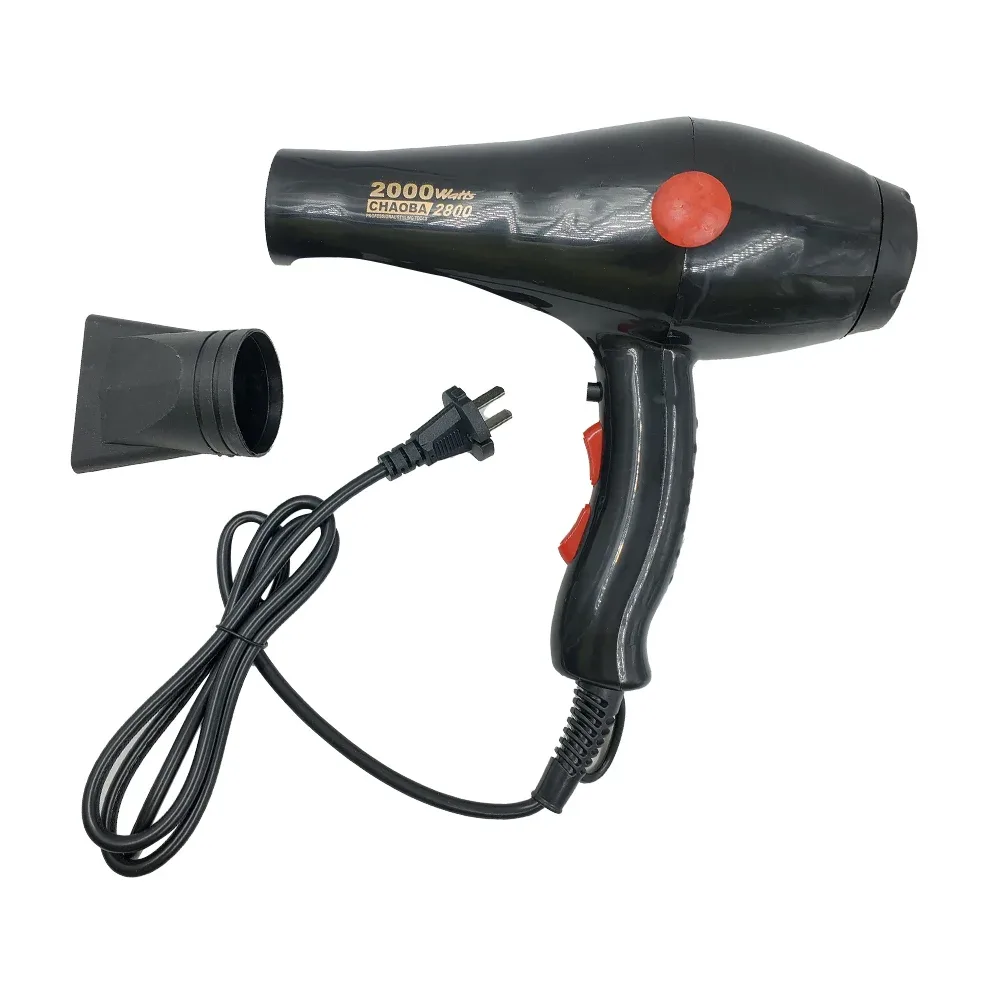 Secadora para el cabello con regulador de velocidad y temperatura, 2000 watts / chaoba 2800