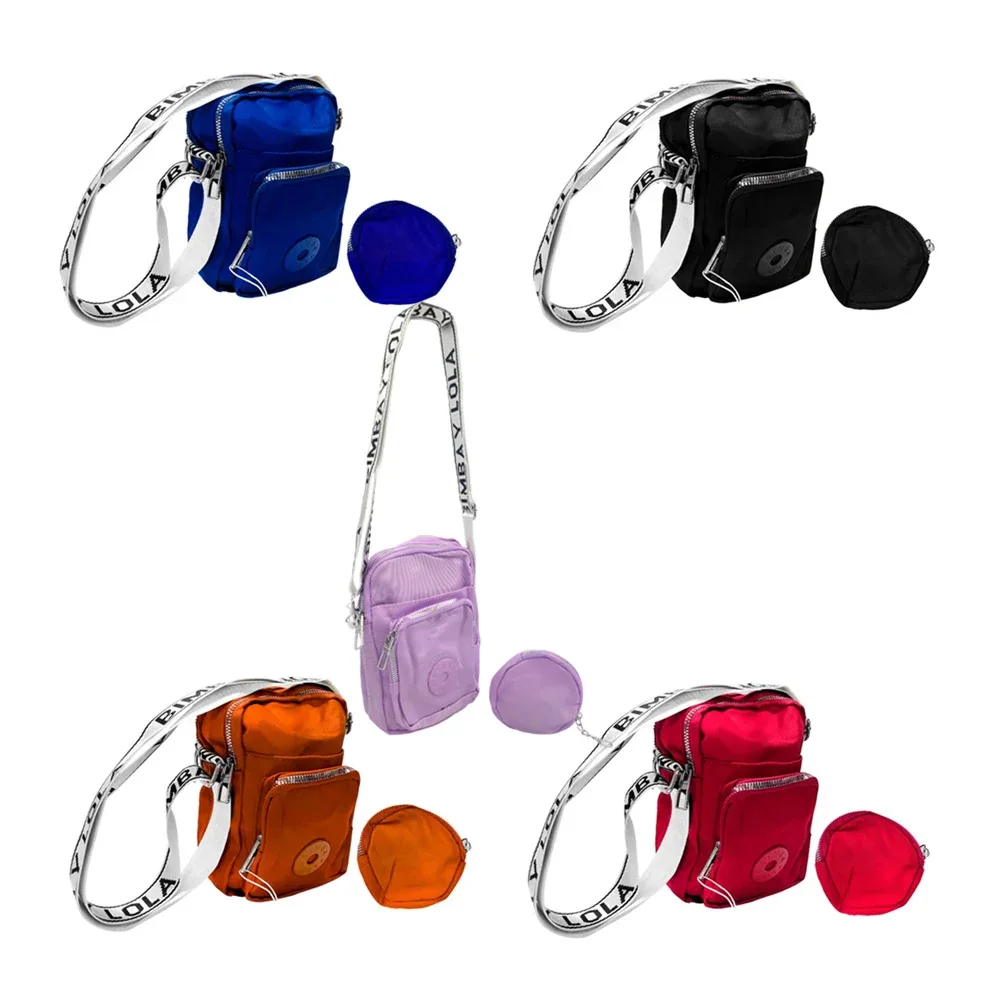 Bolsa con 3 compartimentos - 2 cierres plateados para dama, variedad de colores