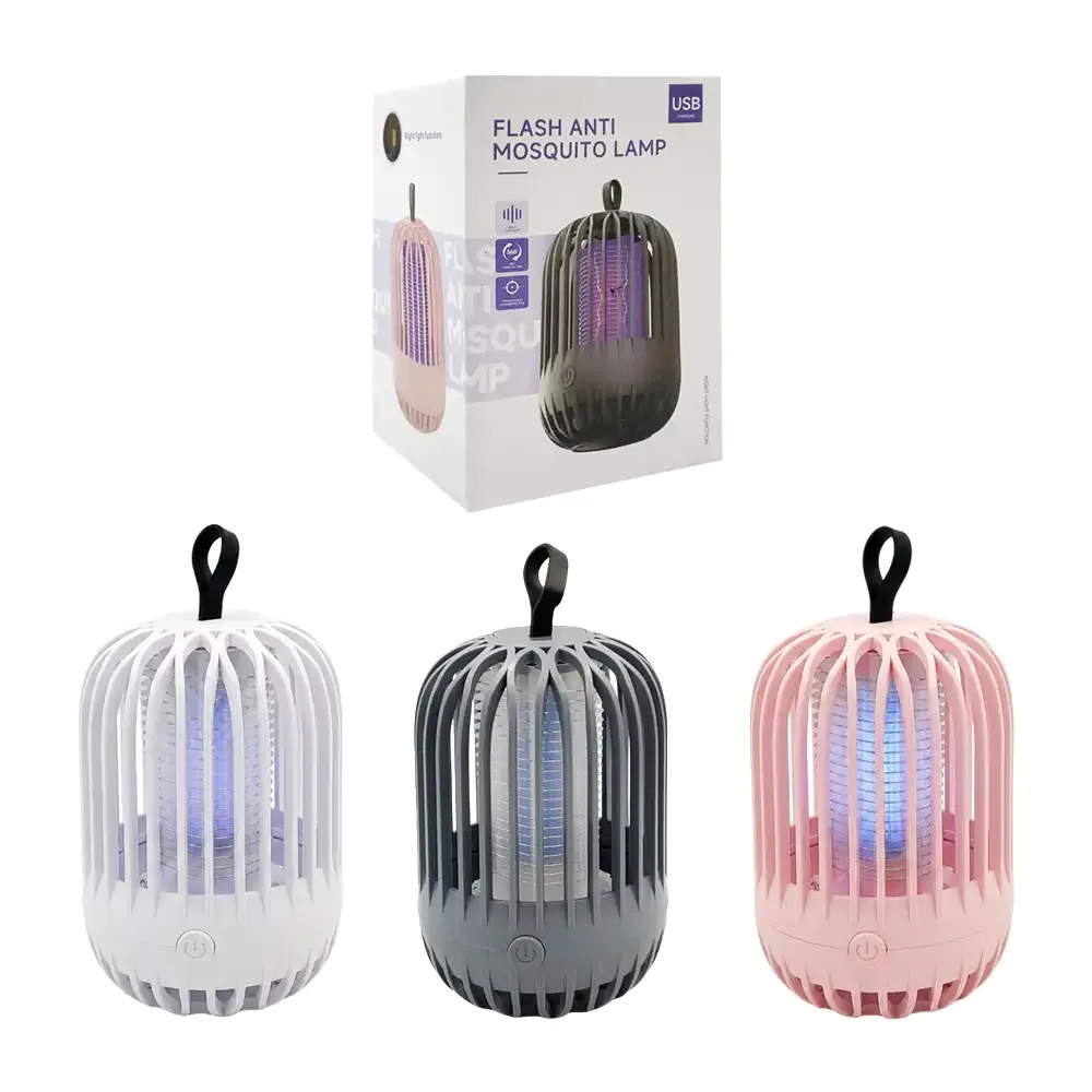Lámpara colgante eléctrica mata mosquitos, variedad de colores / flash anti mosquito lamp