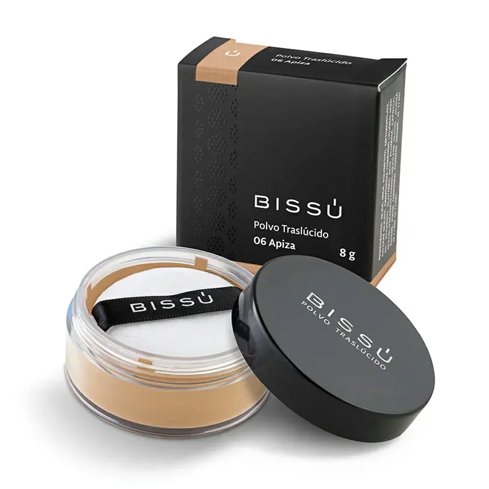 Polvo traslúcido bissú 8g en tono 06-apiza para rostro