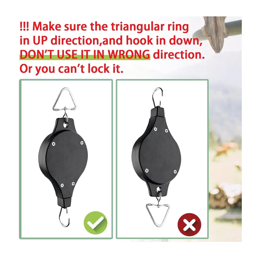 Juego de 2 poleas para masetas colgantes con extensión de 30 pulgadas / east reach plat pulley / 81042