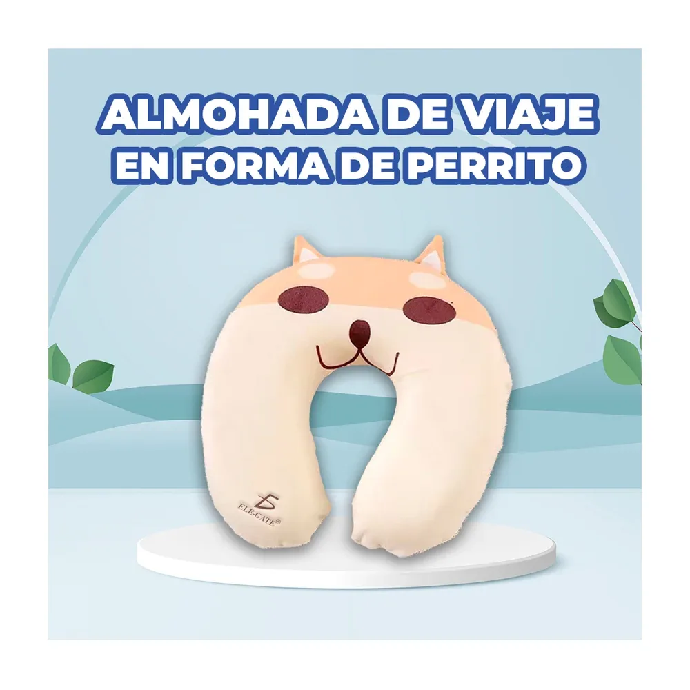 Almohada de viaje ele-gate viscoelástica / soporte para el cuello con diseño de animales kawaii, variedad de modelos / almo.04