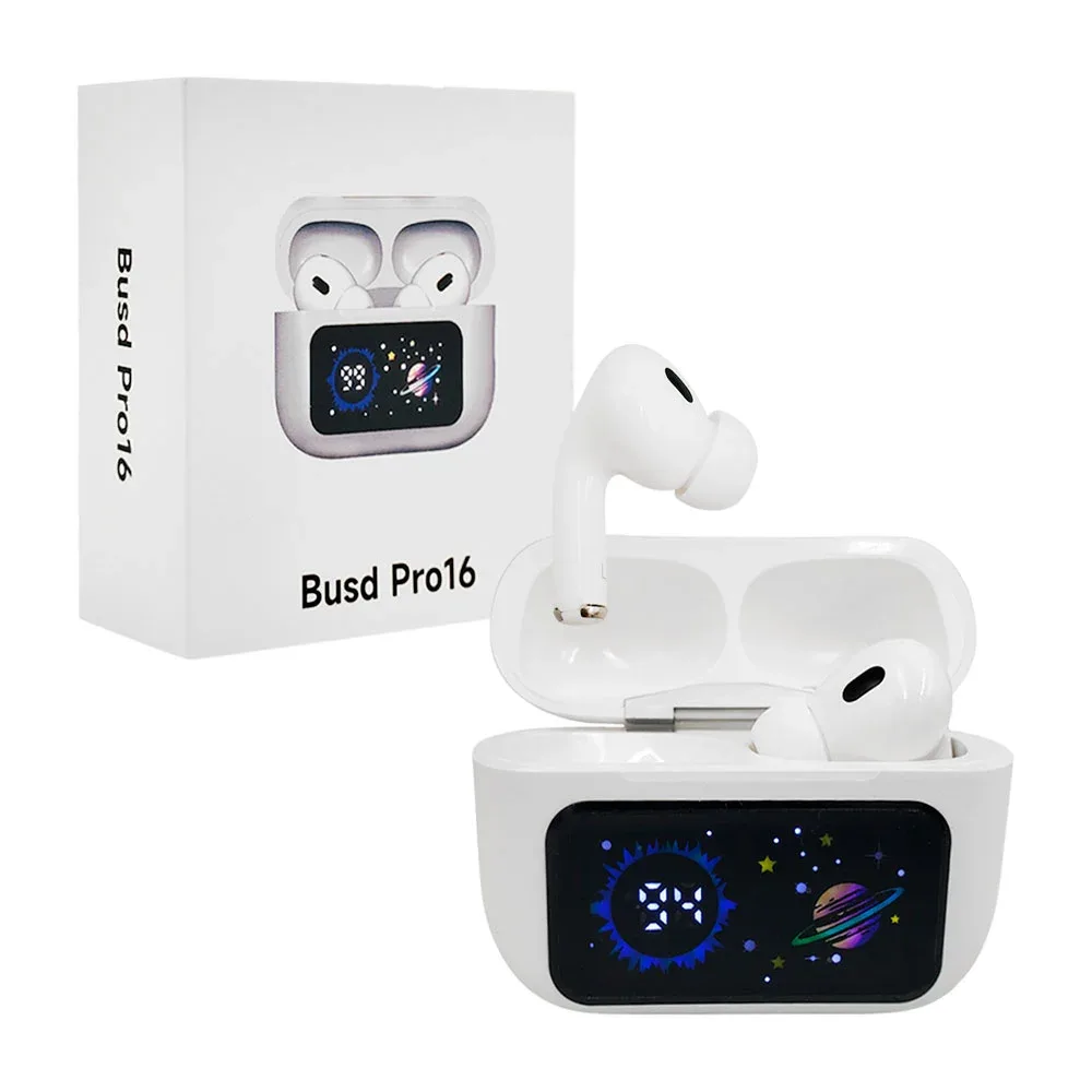 Audífonos inalámbricos busd pro16, diseño ergonómico + estuche de carga