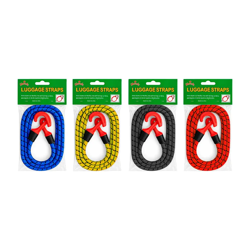 Cuerda - tensor elástico ljk con ganchos de plástico, variedad de colores / s-10150