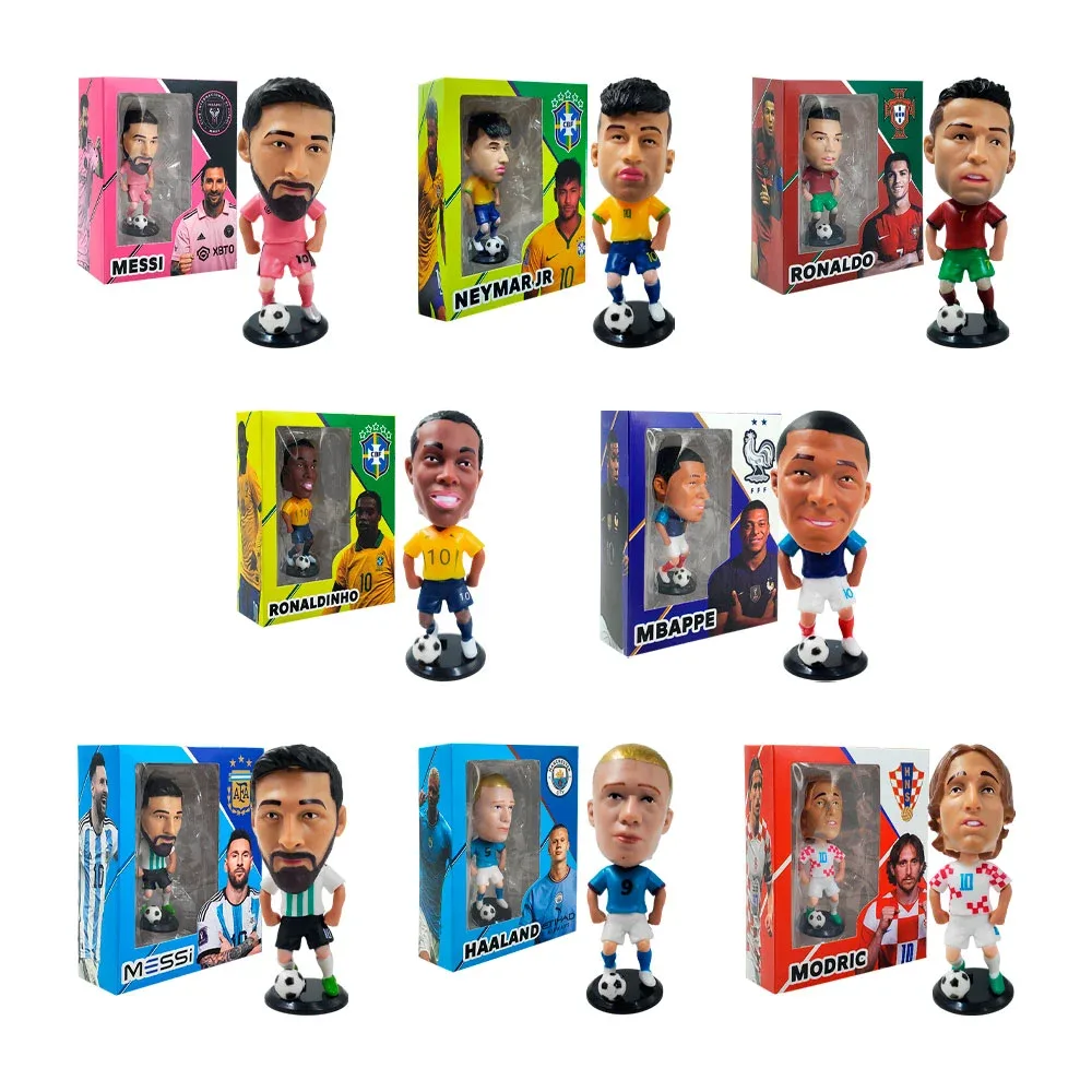 Mini figura coleccionable de 10cm con con base y mini balón