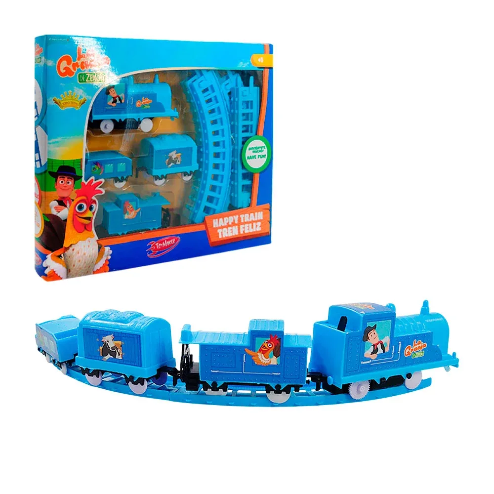 Pista armable de tren con estampado de la granja de zenón / 611476 / 1147
