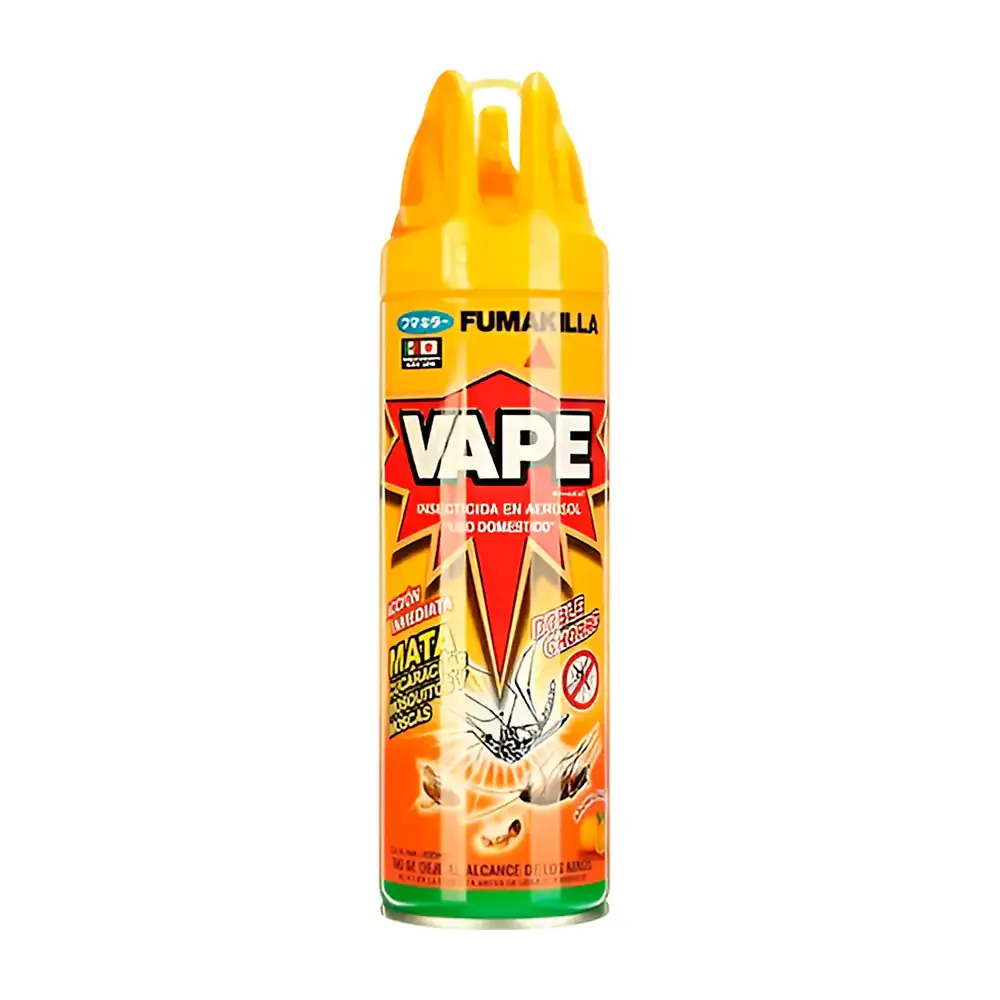 1pza Vape insecticida en aerosol de 250ml con aroma a naranja / vape.250