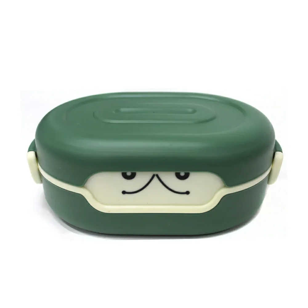 Tupper infantil con 2 compartimentos + cubierto, variedad de colores / 2211-tpo