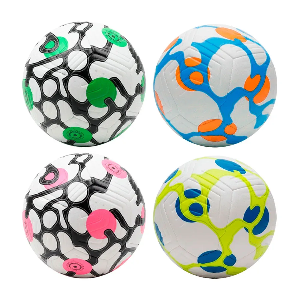 Balón de fútbol profesional no.5 con diseño de círculos + accesorios / dep.62.16