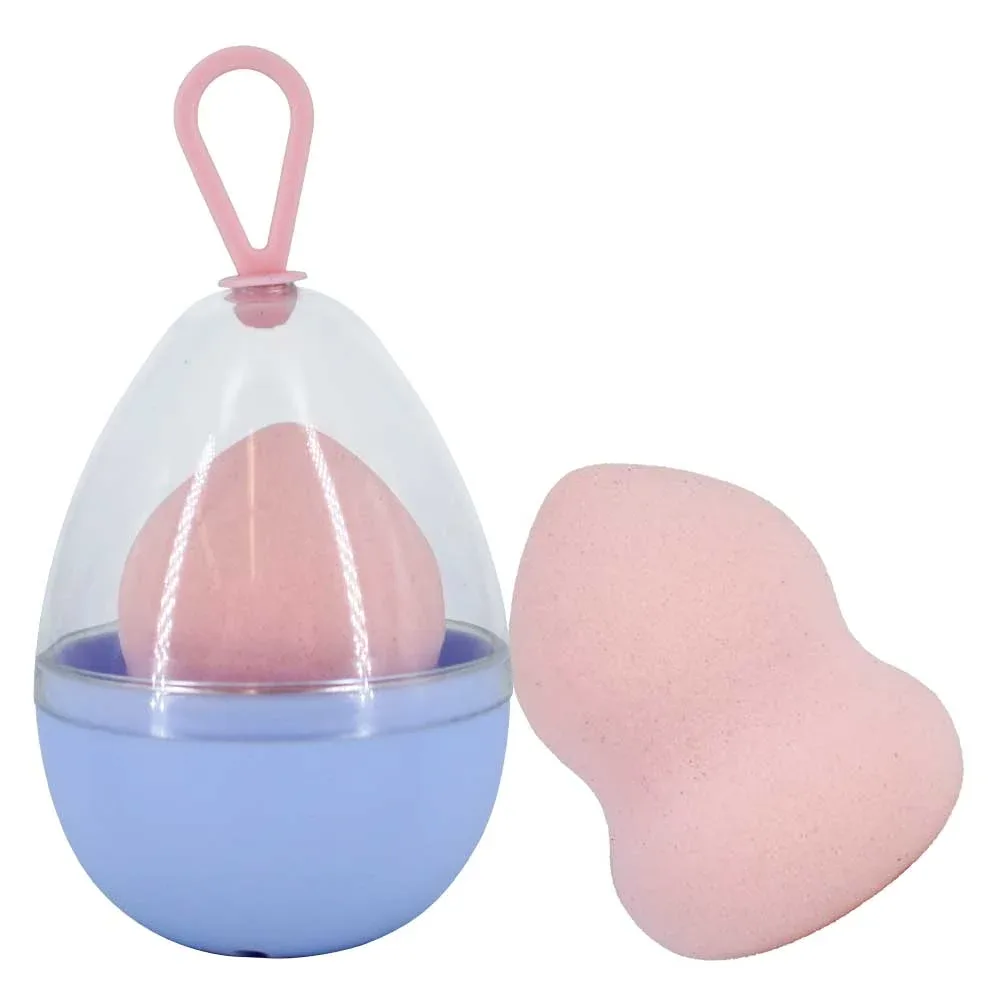 Esponja aplicadora de maquillaje con protector en forma de huevo fp159 / R735