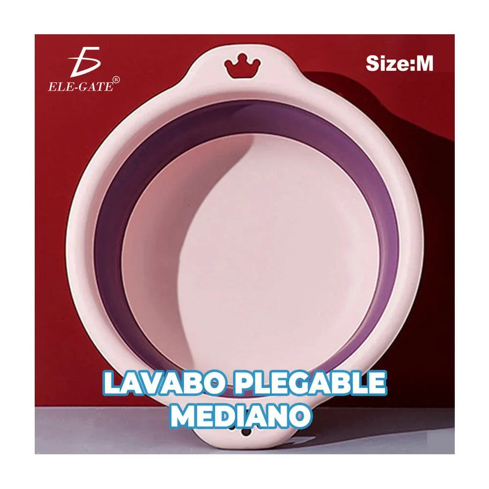 1pza Plato mediano plegable multifuncional 32cm, variedad de colores / hog.128.m