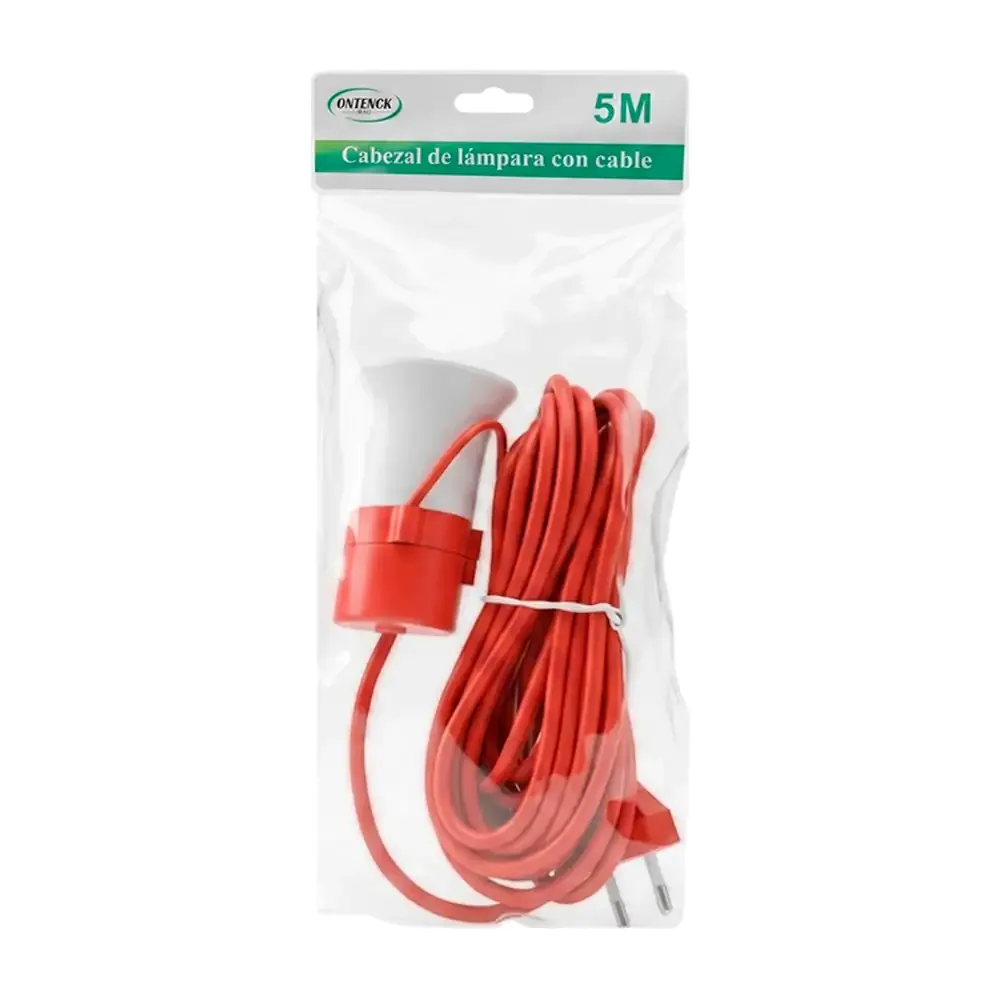 Socket con apagador + extensión de 5 metros, ontenck / 11593