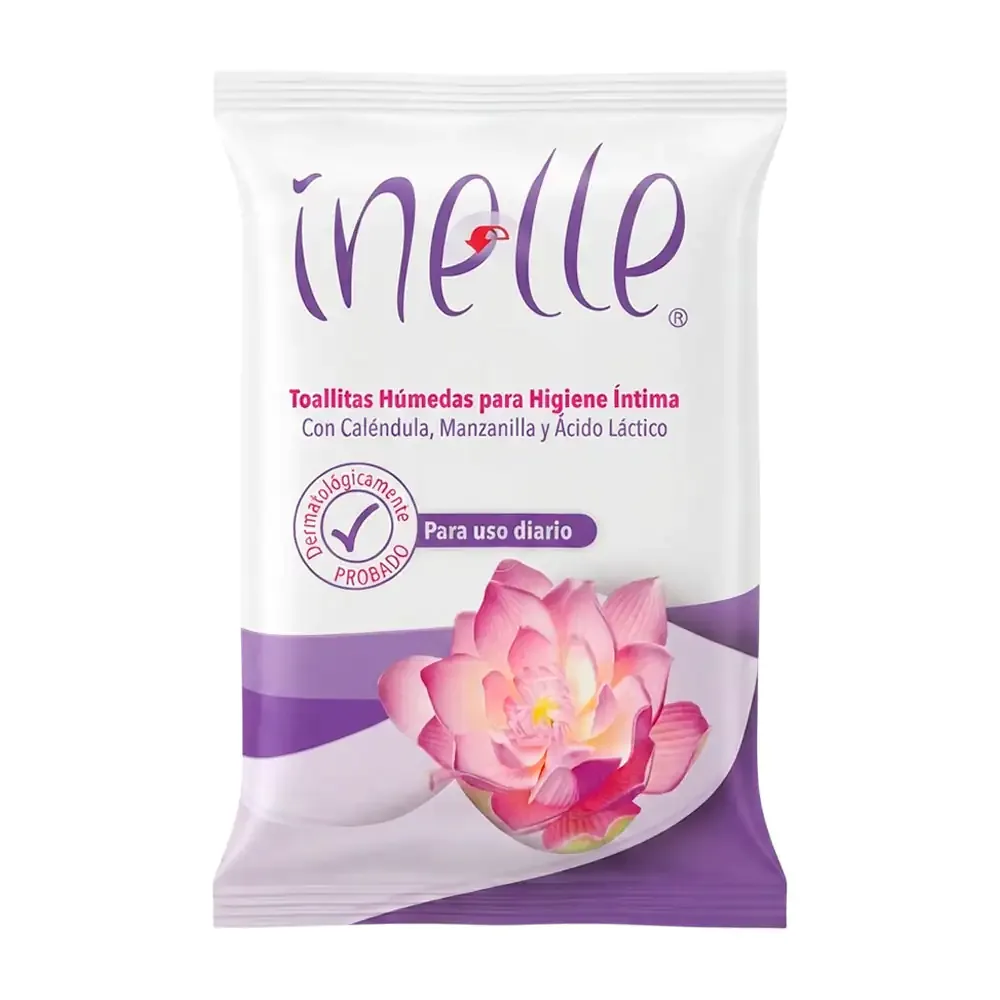 Paquete con 25 toallitas húmedas inelle para la higiene íntima / 012346