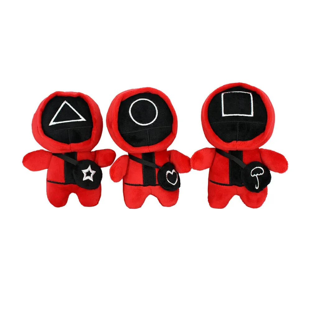 Llavero de peluche en forma de soldado juego del calamar bj-344