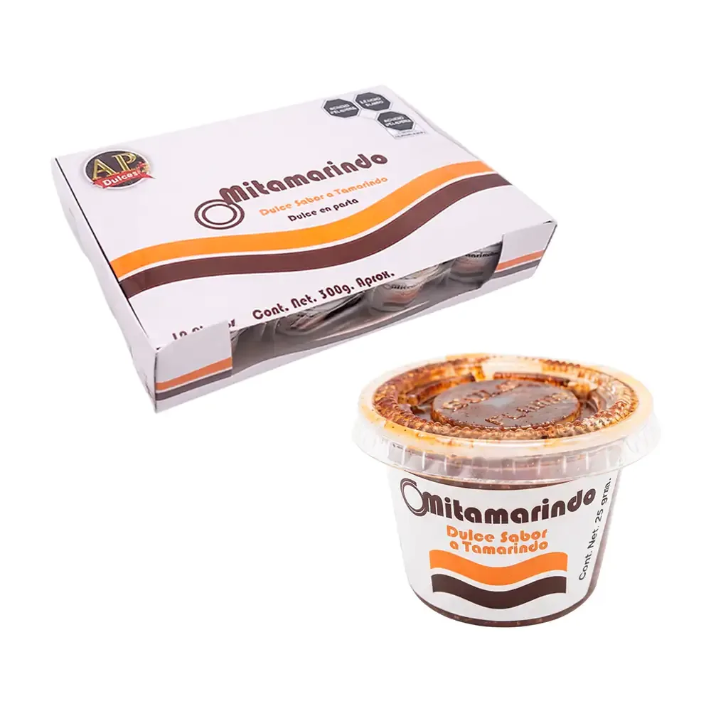 Paquete con 12 dulces mitamarindo en forma de sopa instantánea maruchan