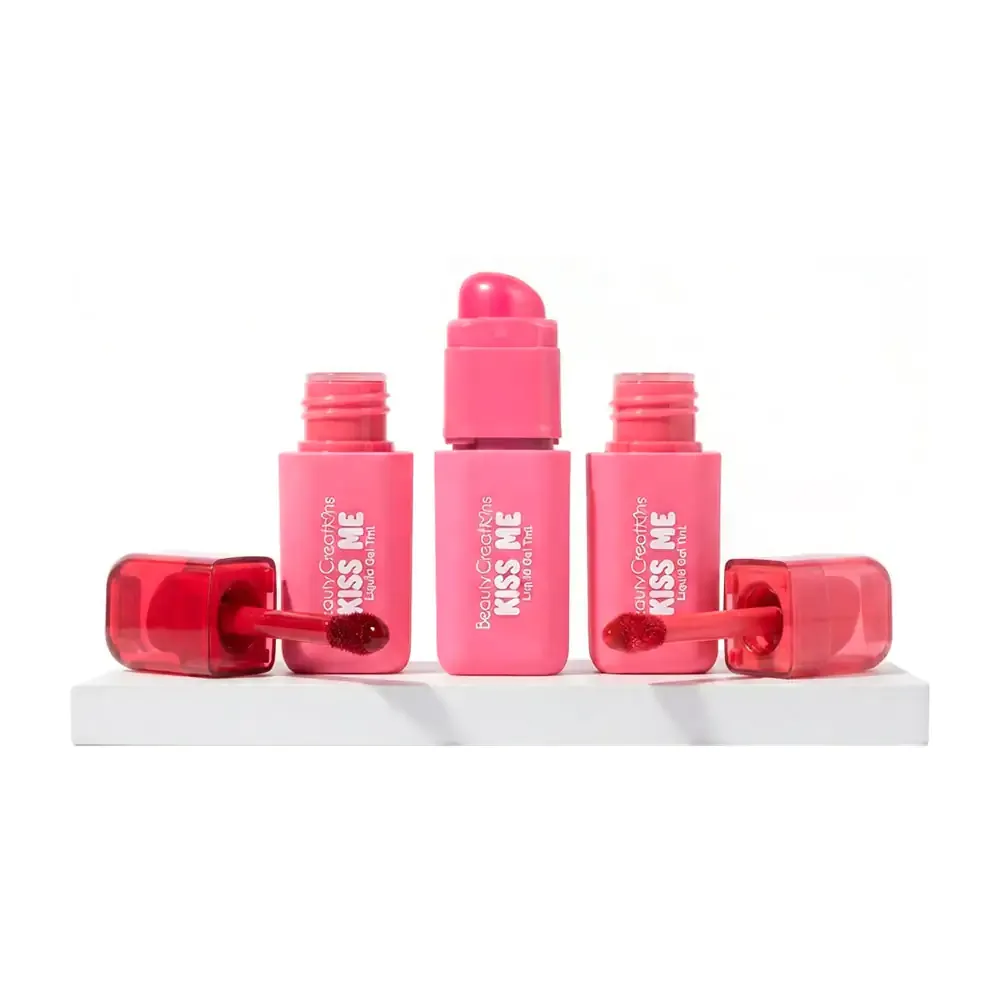 1pza tinta en gel multifuncional para labios y mejillas kiss me 3.3 g, variedad de tonos