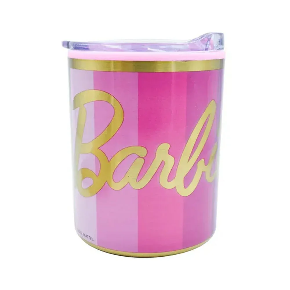 Termo con doble pared y tapa de acero inoxidable, con diseño de barbie 350ml / 2415-3815