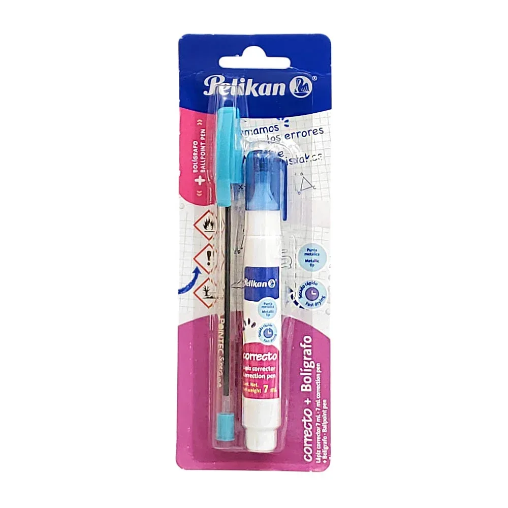 Blíster con pluma-boligrafo + corrector en lápiz pelikan, variedad / 01570300