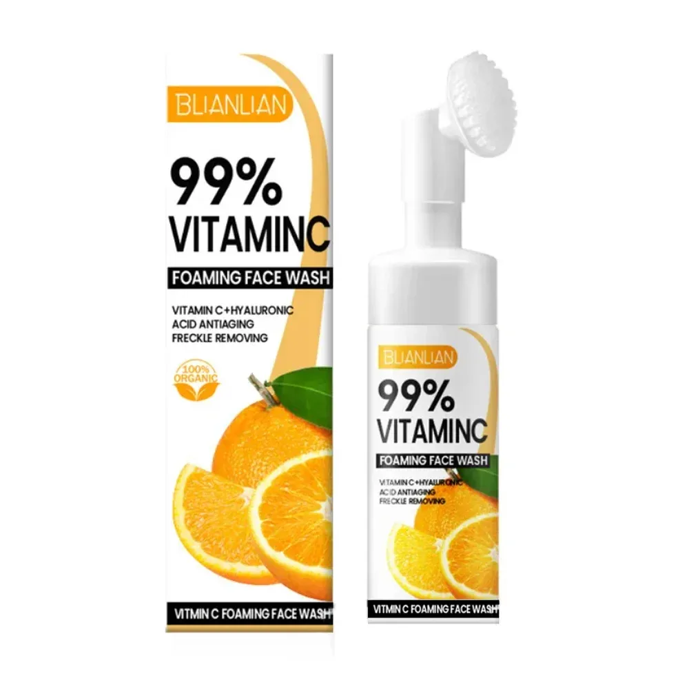 Mousse espuma limpiadora de vitamina c y ácido hialurónico, 150ml / blianlian