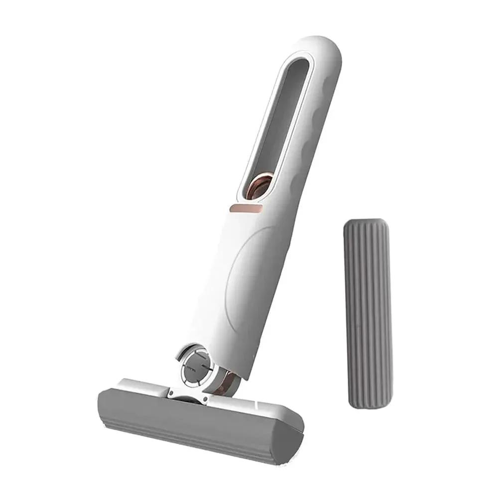 Mini trapeador / limpiador portátil plegable de plástico con esponja plana / mini mop / 12433