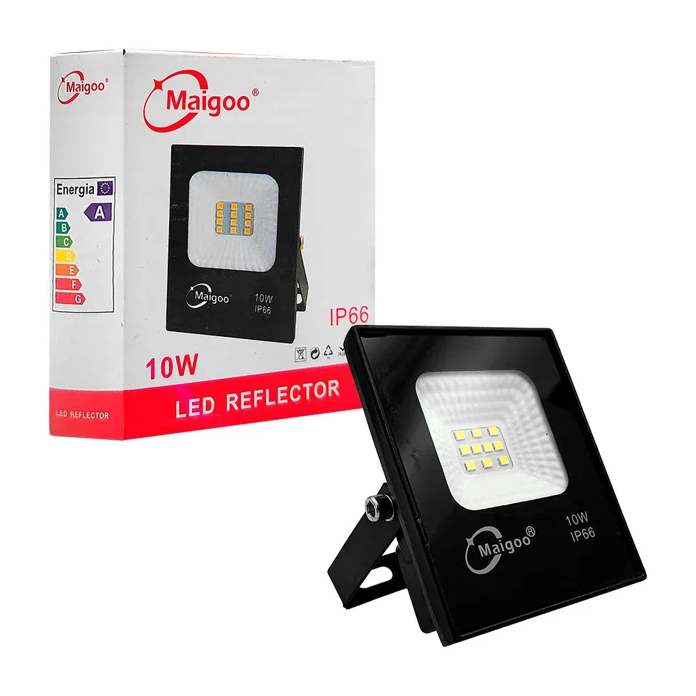 Lámpara reflector de 10w ip66, ángulo 120 grados, brillo smd led / mg02701