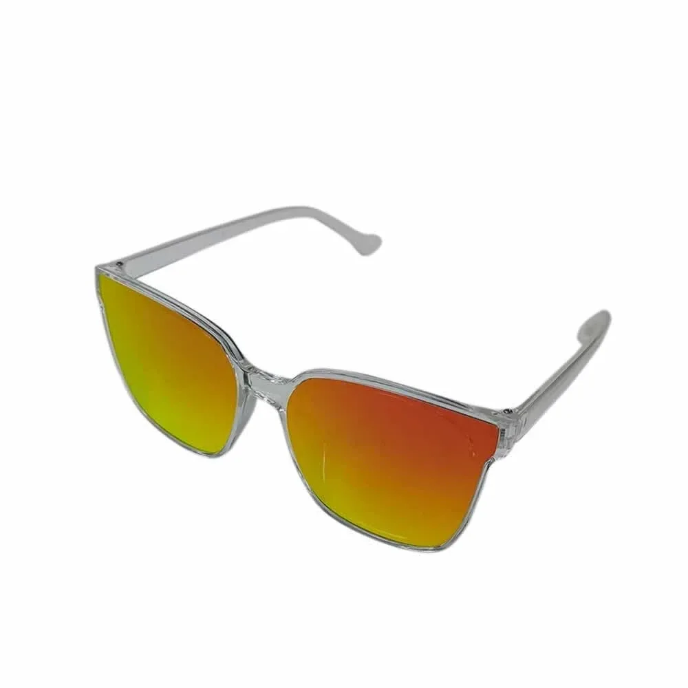 1pza Gafas transparentes con mica de color tornasol / 3106tm4f