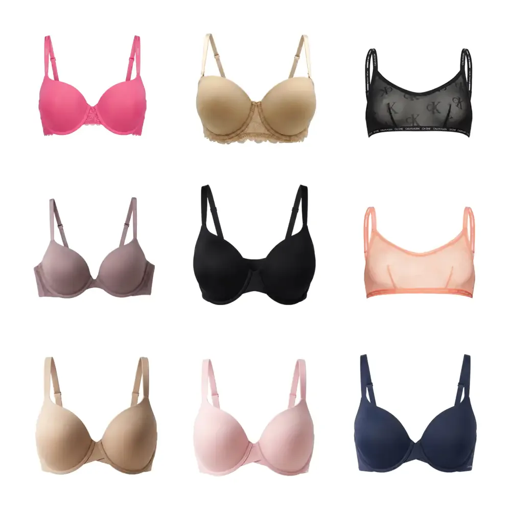 Brasier calvin klein original liso con detalles de encaje, variedad de modelos