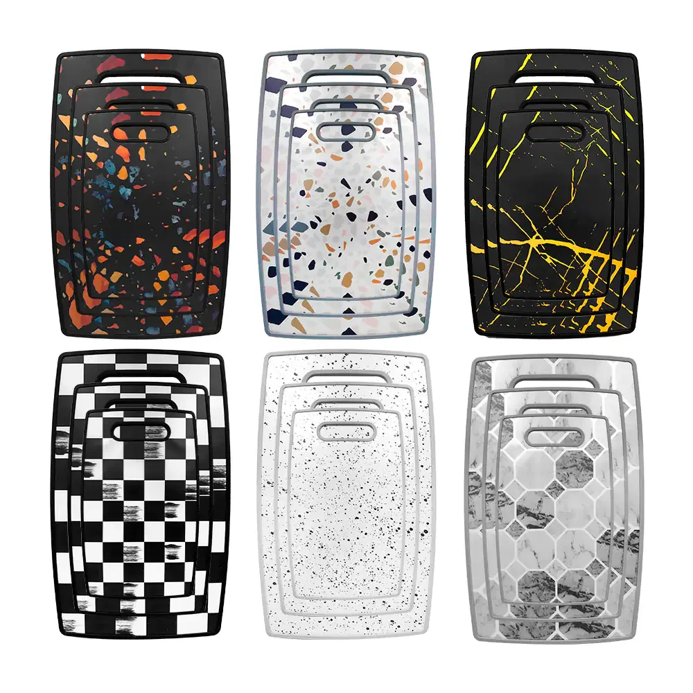 Juego de 3 tablas para picar con diferentes medidas, variedad de estampados