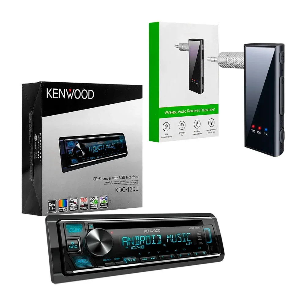 Autoestéreo bluetooth, con multiplés conexiones + manos libres / kdc-130u